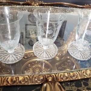 (Sold)1920s Floral Glasses